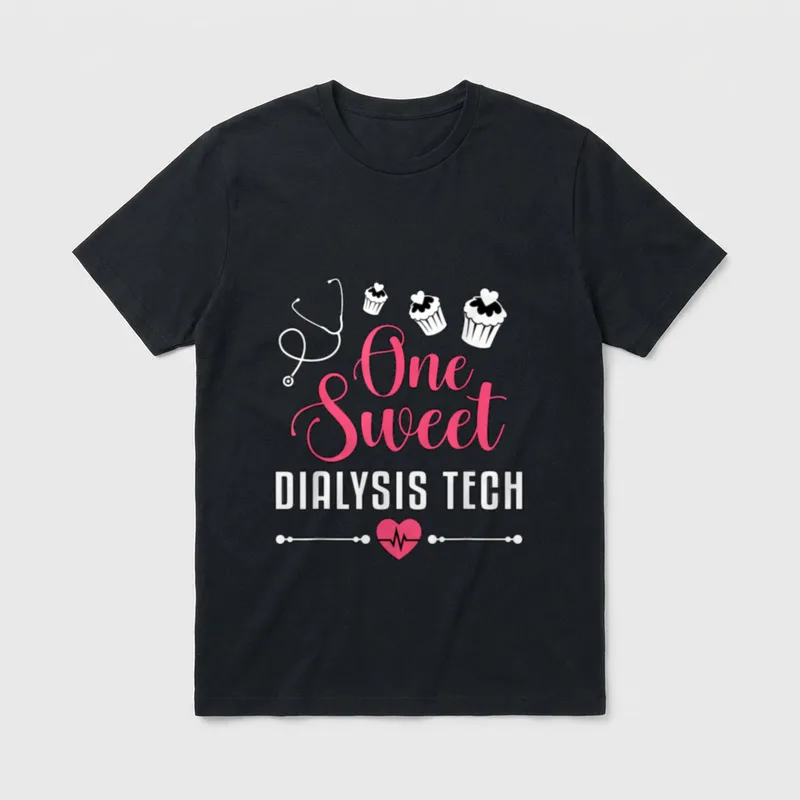 One Sweet Dialysis Tech Nurse Nephrology T-Shirt – Classic T-Shirt in Black