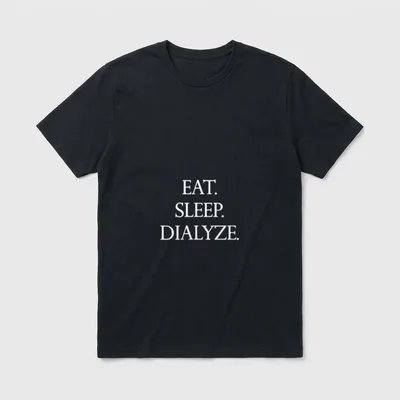 Nephrology Dialysis Nurse Eat Sleep Dialyze T-Shirt – Classic T-Shirt in Black