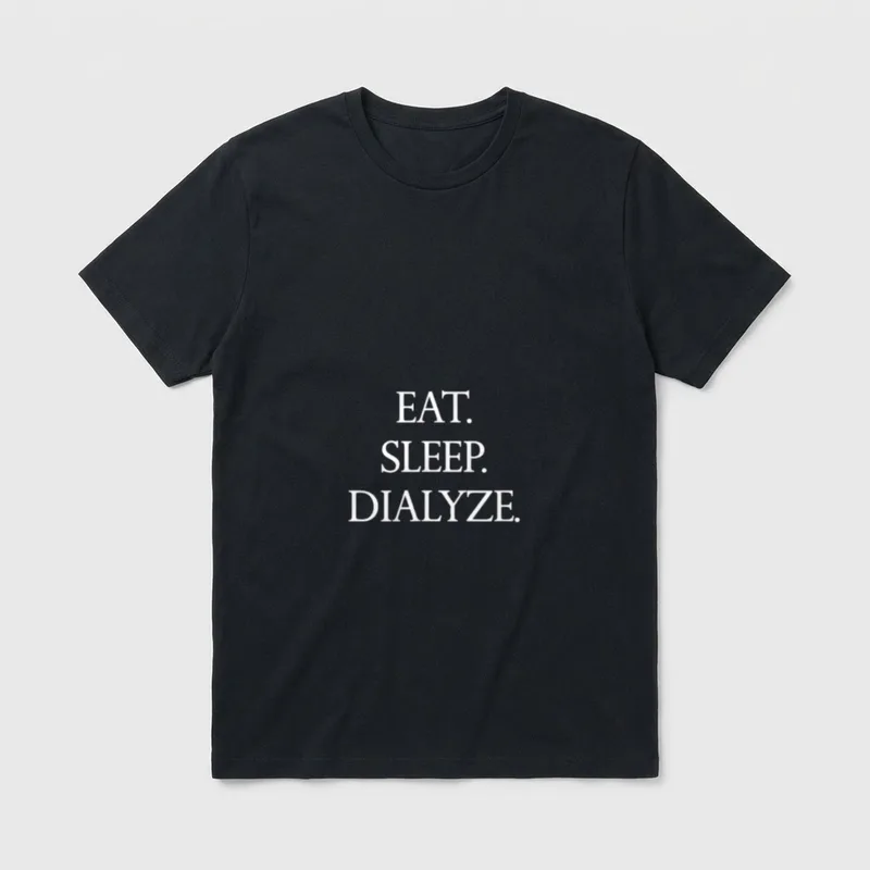 Nephrology Dialysis Nurse Eat Sleep Dialyze T-Shirt – Classic T-Shirt in Black