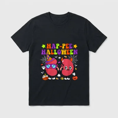 Halloween Kidney Witch Hat Funny Dialysis T-Shirt – Classic T-Shirt in Black