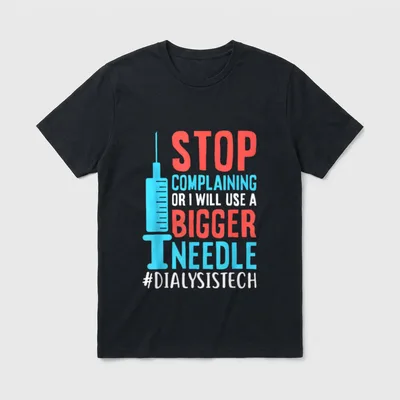Dialysis Technician Nurse Kidney RN Tech T-Shirt – Classic T-Shirt in Black
