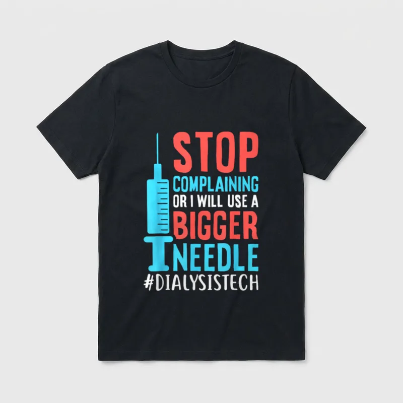 Dialysis Technician Nurse Kidney RN Tech T-Shirt – Classic T-Shirt in Black
