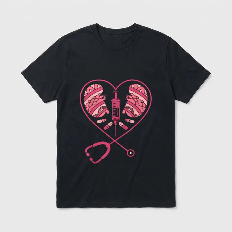 Dialysis Tech Technician Nursing Love Nephrology T-Shirt – Classic T-Shirt in Black
