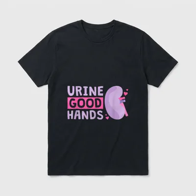 Urine Good Hands Dialysis Technician Nurse T-Shirt – Classic T-Shirt in Black