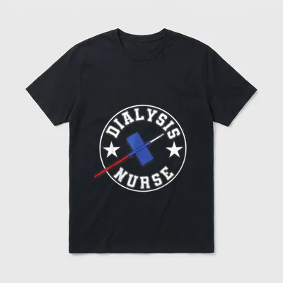 Dialysis Hemodialysis Nurse Big Needle RN T-Shirt – Classic T-Shirt in Black