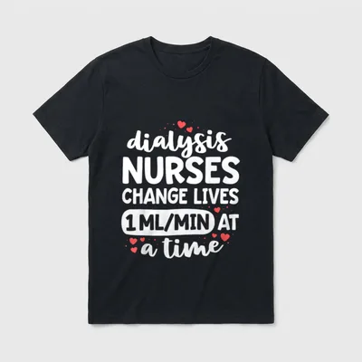 Nephrology Nursing Dialysis Nurse Change T-Shirt – Classic T-Shirt in Black