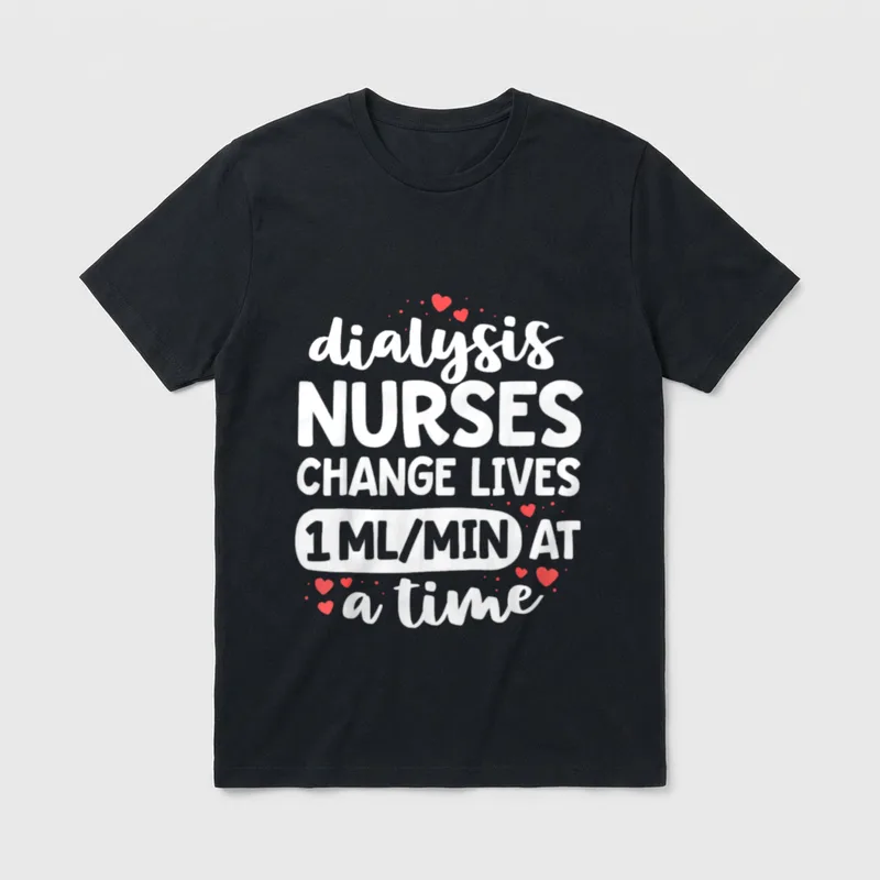 Nephrology Nursing Dialysis Nurse Change T-Shirt – Classic T-Shirt in Black