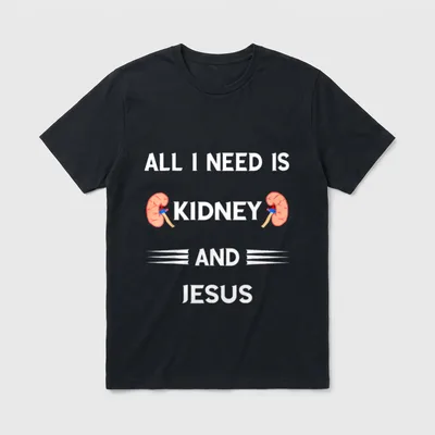 Kidney Organ Donation Dialysis Patient Nurse T-Shirt – Classic T-Shirt in Black
