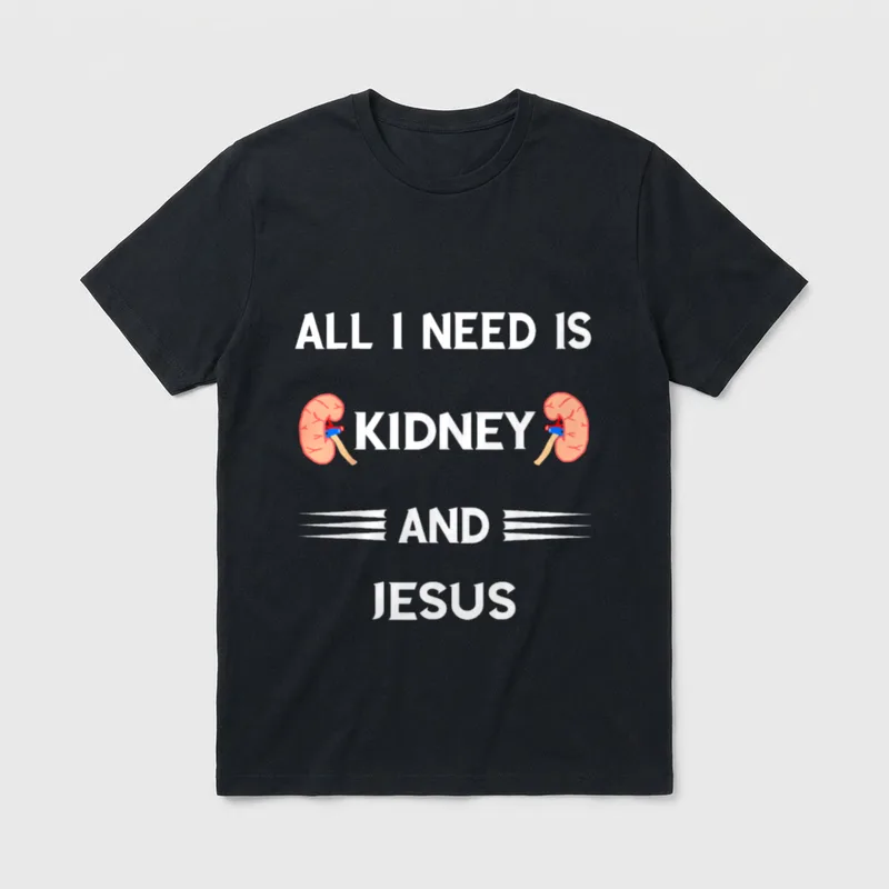 Kidney Organ Donation Dialysis Patient Nurse T-Shirt – Classic T-Shirt in Black