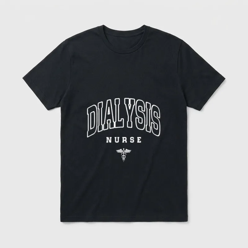 Dialysis Nurse Nephrology Nursing Day Week T-Shirt – Classic T-Shirt in Black