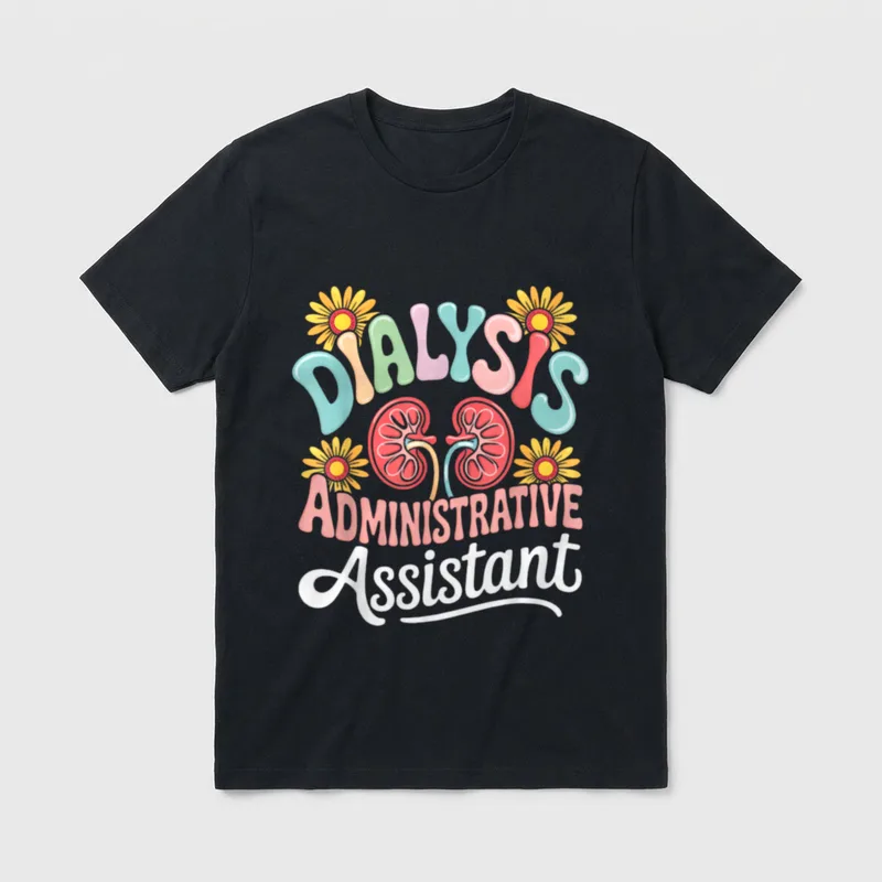 Dialysis Administrative Assistant Nurse T-Shirt – Dialysis Administrative Assistant – Classic T-Shirt in Black