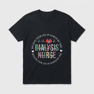 Dialysis Nurse Making a Difference Nephrology T-Shirt – Classic T-Shirt in Black