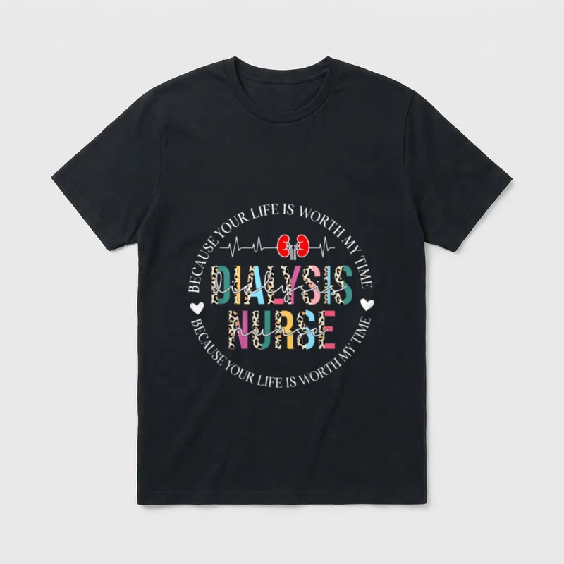 Dialysis Nurse Making a Difference Nephrology T-Shirt – Classic T-Shirt in Black