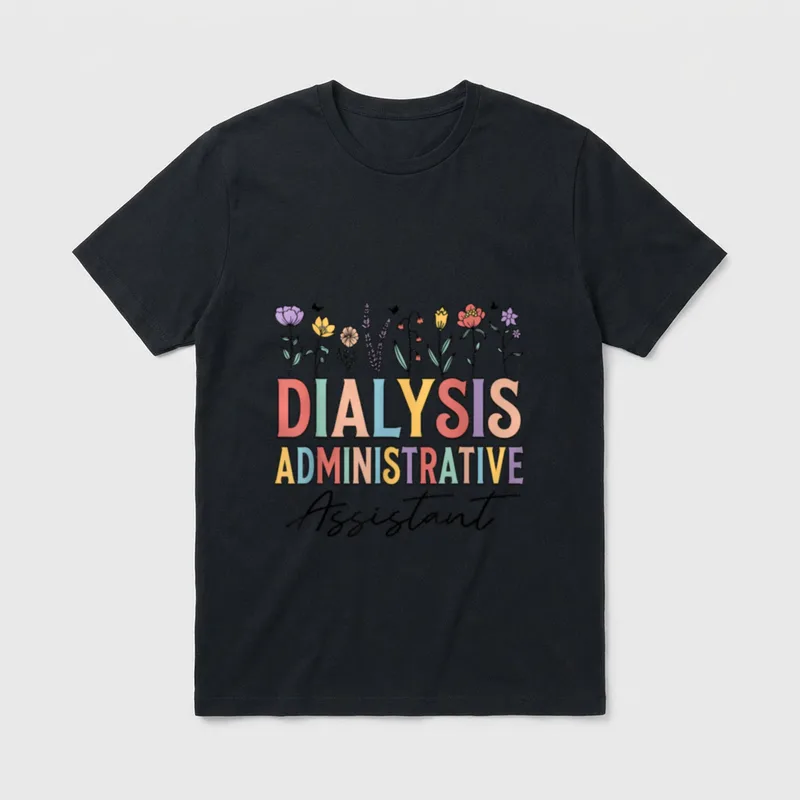 Dialysis Administrative Assistant Nephrology Nurse T-Shirt – Classic T-Shirt in Black