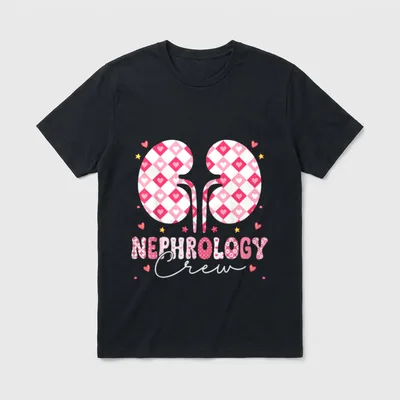 Boho Rainbow Kidney Dialysis Nurse T-Shirt – Classic T-Shirt in Black