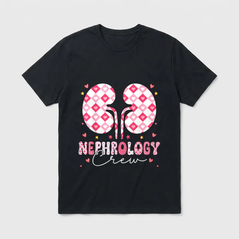 Boho Rainbow Kidney Dialysis Nurse T-Shirt – Classic T-Shirt in Black