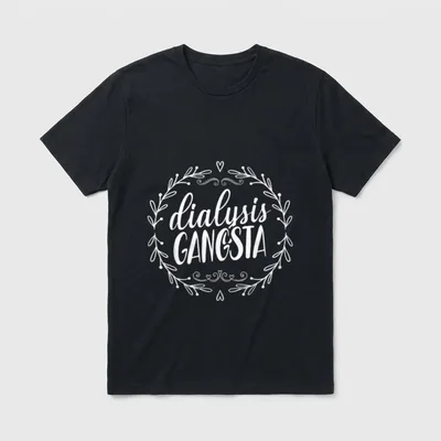 Dialysis Gangsta Funny Nephrology Hemodialysis Tech T-Shirt – Classic T-Shirt in Black