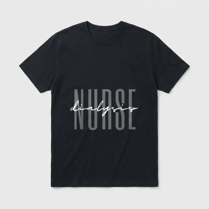 Dialysis Nurse Nephrology Nursing Doctors T-Shirt – Classic T-Shirt in Black