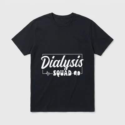 Dialysis Squad Technician Nurse Healthcare T-Shirt – Classic T-Shirt in Black