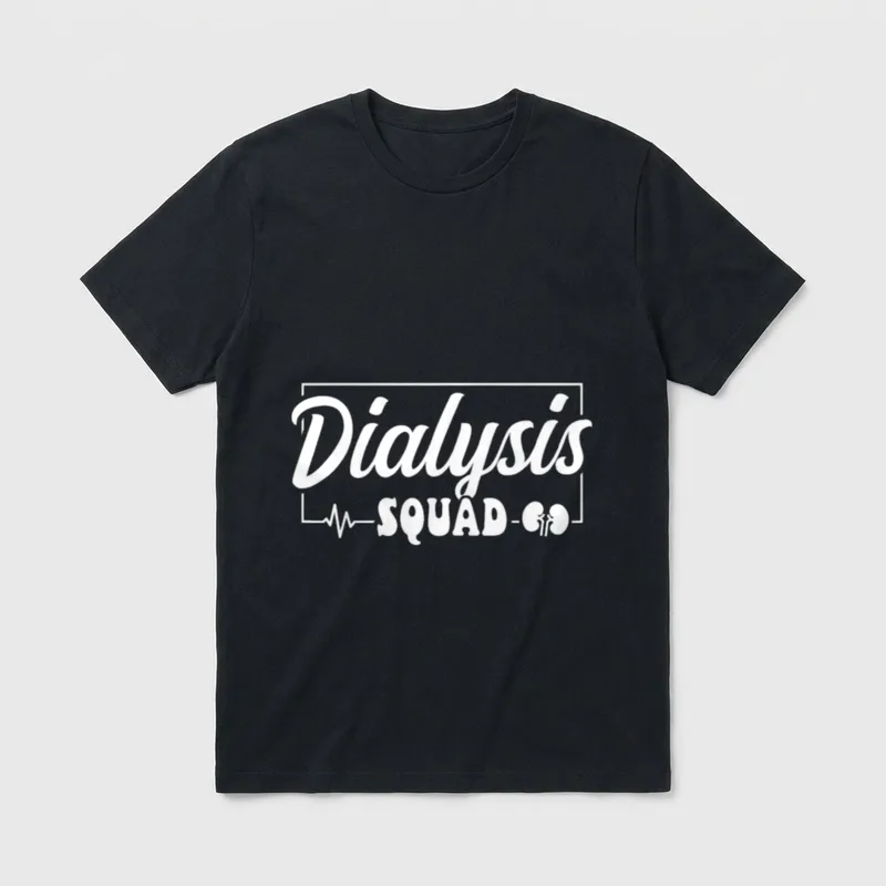 Dialysis Squad Technician Nurse Healthcare T-Shirt – Classic T-Shirt in Black