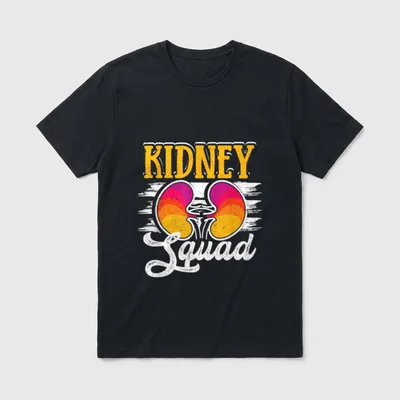 Dialysis Tech Nephrology Nurse Kidney Squad T-Shirt – Classic T-Shirt in Black