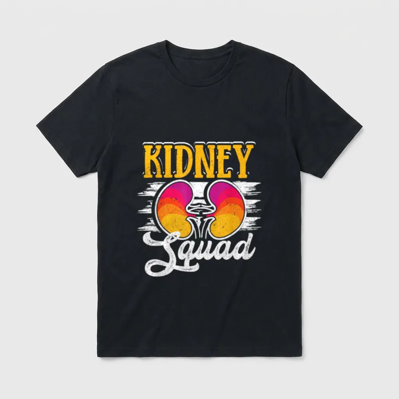 Dialysis Tech Nephrology Nurse Kidney Squad T-Shirt – Classic T-Shirt in Black