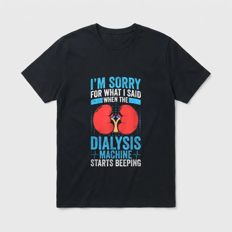 Renal Dialysis Nurse Machine T-Shirt – Classic T-Shirt in Black