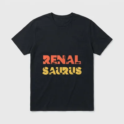 Pediatric Dialysis Nurse Kidney Nephrology Dinosaur T-Shirt – Classic T-Shirt in Black