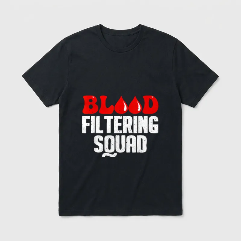 Funny Dialysis Nurse Art Technician Squad T-Shirt – Classic T-Shirt in Black