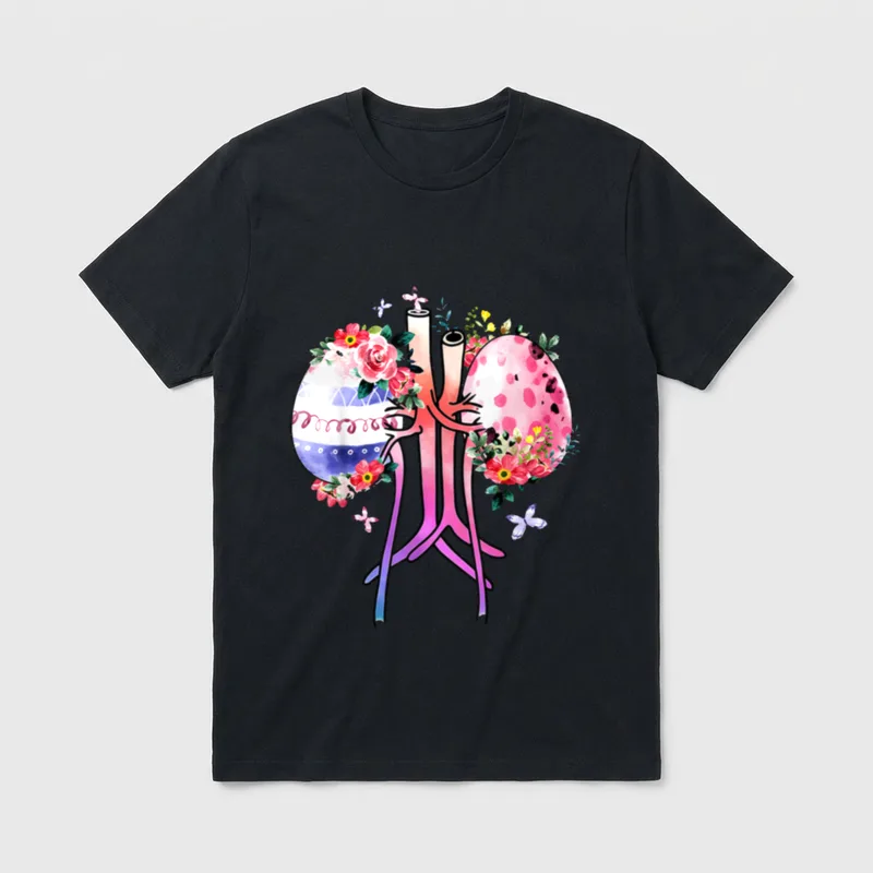 Floral Dialysis Nurse Easter Egg Kidney T-Shirt – Classic T-Shirt in Black