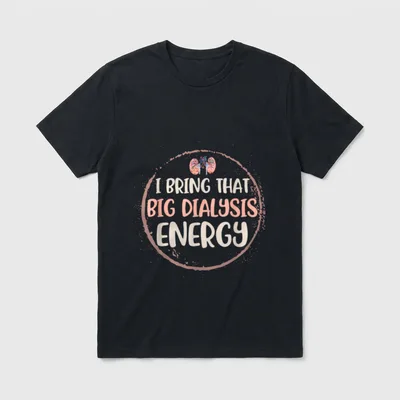 Dialysis Team Technician Nurse Patient T-Shirt – Classic T-Shirt in Black