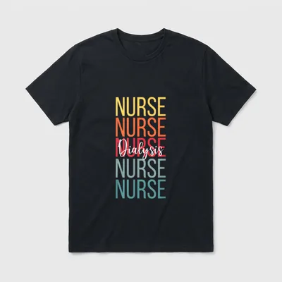 Dialysis Nurse Kidney RN Matching Hemodialysis T-Shirt – Classic T-Shirt in Black