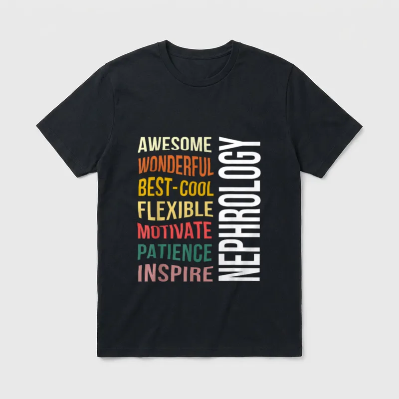 Dialysis Nurse Funny Week Nephrology T-Shirt – Classic T-Shirt in Black