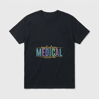 Nephrology Medical Assistant Urology Nurse Disease T-Shirt – Classic T-Shirt in Black