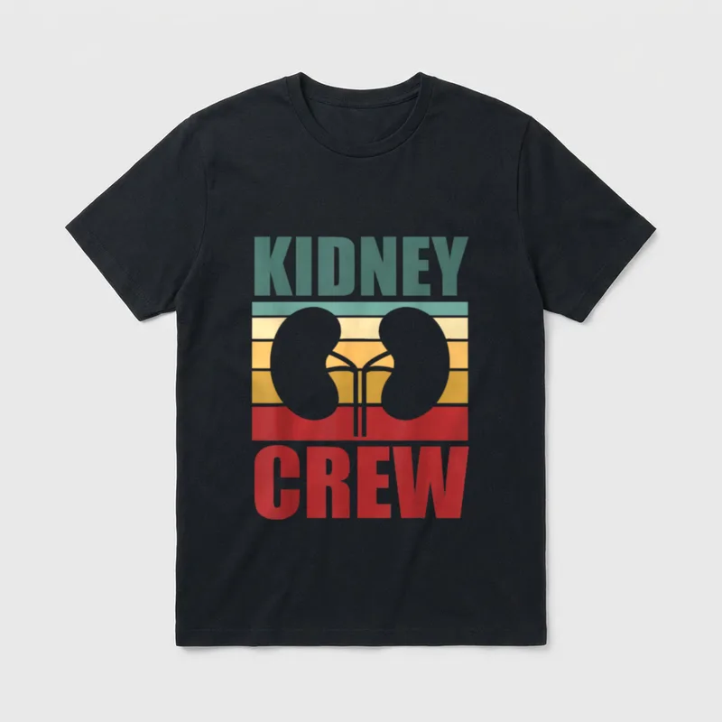 Kidney Crew Nephrology Nurse Team Renal T-Shirt – Classic T-Shirt in Black