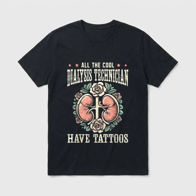 Dialysis Nurse Lightweight T-Shirt – Classic T-Shirt in Black