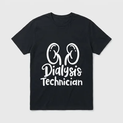 Dialysis Nurse Tech Technician Nephrology T-Shirt – Classic T-Shirt in Black