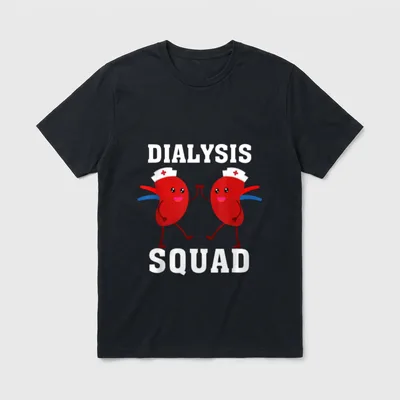 Dialysis Squad Nephrology Hemodialysis Tech RN T-Shirt – Classic T-Shirt in Black