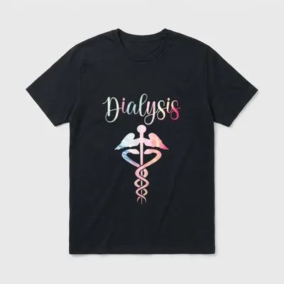 Dialysis Nurse Nephrology Technician Lightweight T-Shirt – Classic T-Shirt in Black