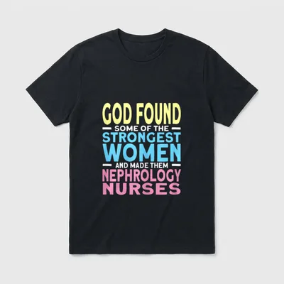 Strongest Nephrology Nurse T-Shirt – Classic T-Shirt in Black