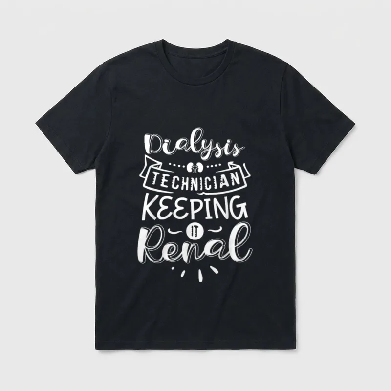 Technician Keeping It Renal Kidney Nurse T-Shirt – Classic T-Shirt in Black