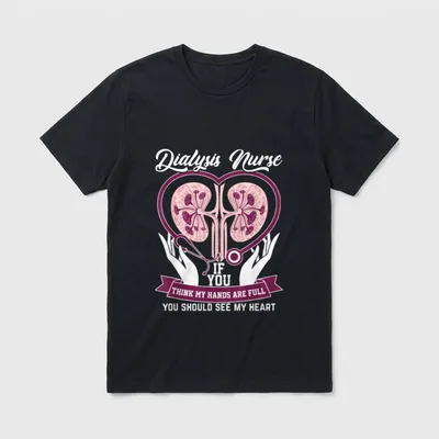 Dialysis Technician and Make a Difference T-Shirt – Classic T-Shirt in Black