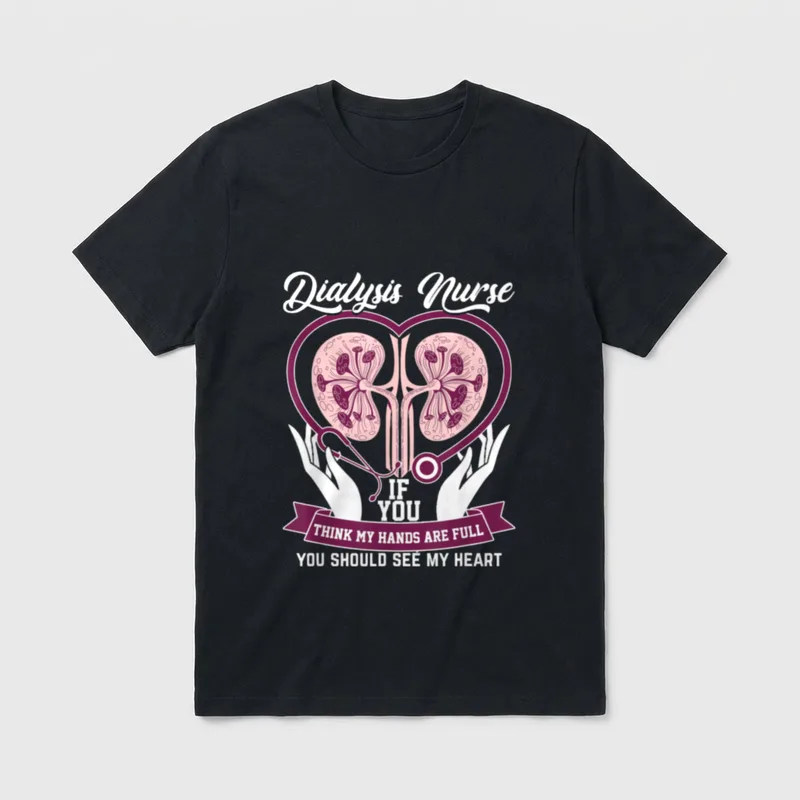 Dialysis Technician and Make a Difference T-Shirt – Classic T-Shirt in Black