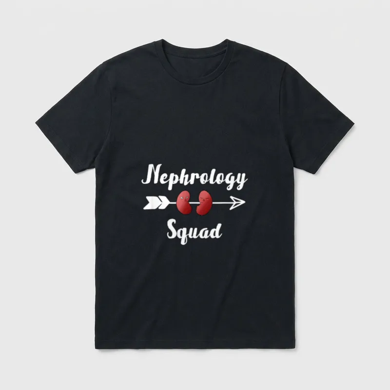 Nephrology Squad Dialysis Nursing T-Shirt – Classic T-Shirt in Black