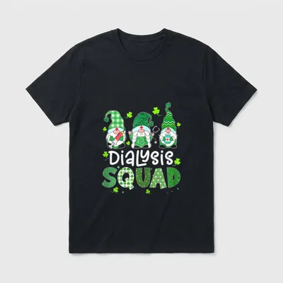 Dialysis Squad Gnomies St Day Nurse T-Shirt – Classic T-Shirt in Black