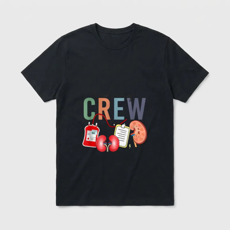 Kidney Crew Vintage Dialysis Technician Nephrology T-Shirt – Classic T-Shirt in Black