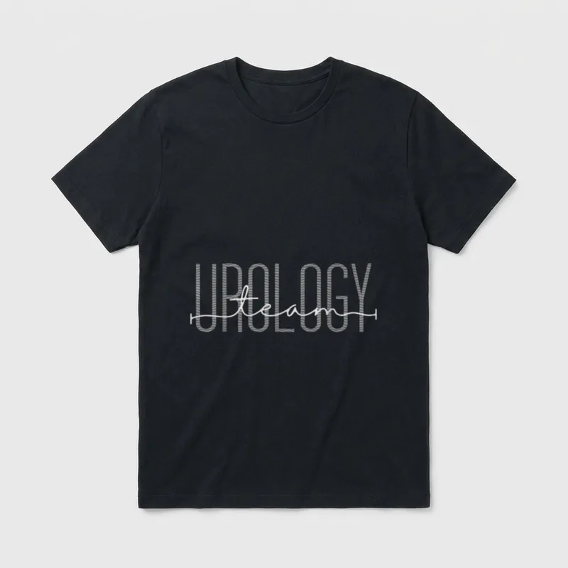 Urology Teams Crews Staff Nurse Urologist T-Shirt – Text reading UROLOGY and team – Classic T-Shirt in Black