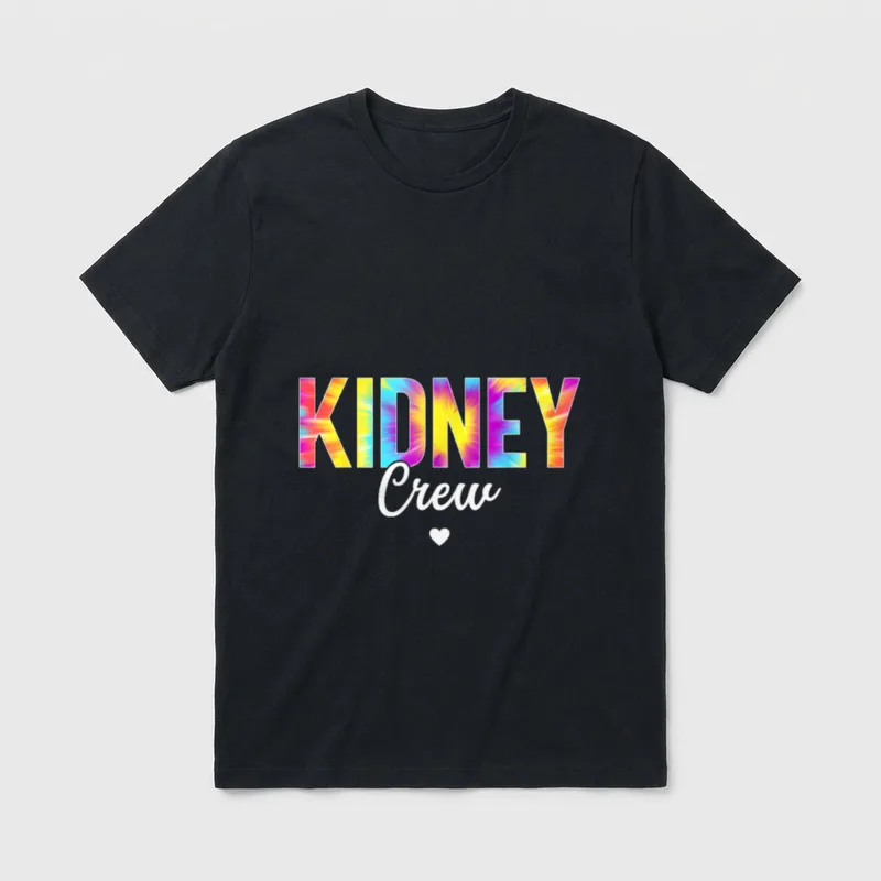 Tie Dye Kidney Crew Nephrology Urology T-Shirt – Classic T-Shirt in Black