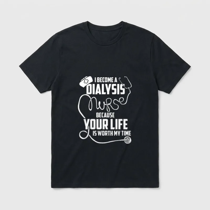Dialysis Technician Outfit for Nurse Medical T-Shirt – Classic T-Shirt in Black