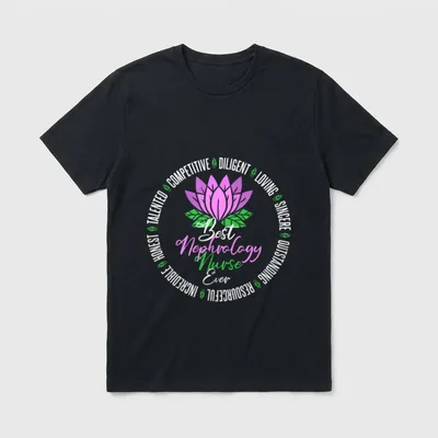 Best Nephrology Nurse Ever T-Shirt – Classic T-Shirt in Black
